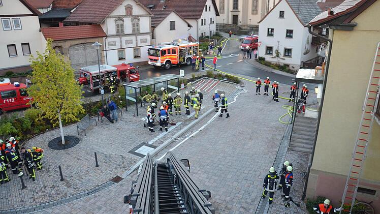 Großübung in Gauaschach  Foto: Jana Keul