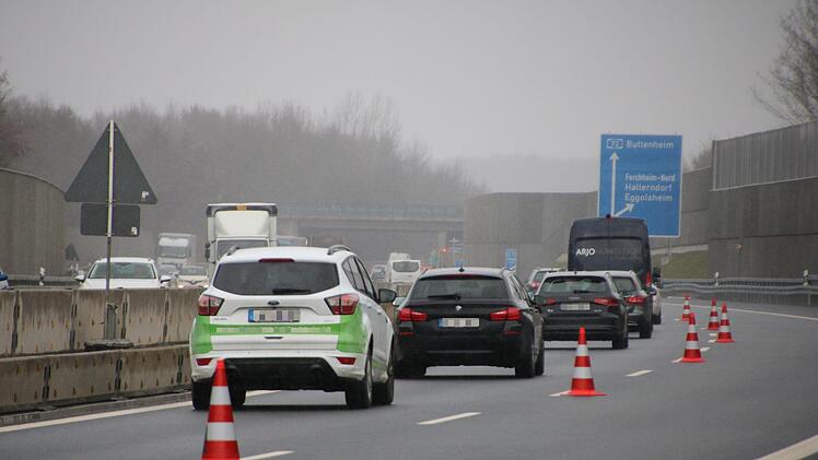 Die A73 in Forchheim. Foto: Ronald Heck/Archiv