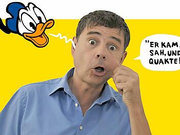 Nach dem ersten Vorquaken hatte Peter Krause die Stelle als Synchronsprecher von Donald Duck.  Foto: Krause
