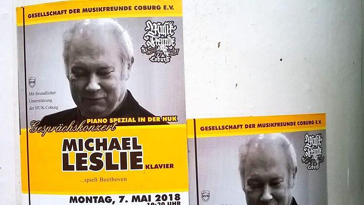 Meisterlicher Pianist, kenntnisreicher Musikerklärer: Michael Leslie beeindruckte mit seinem Beethoven-Abend in Coburg.Foto: Jochen Berger