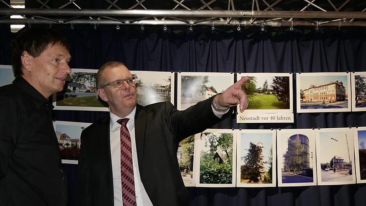 Wolfgang Lohmann (rechts) mit Fotograf Klaus Frenzel Foto: Manja von Nida