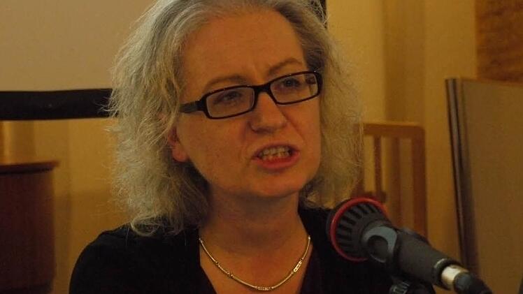 Die Kinderärztin Chara Gravou sprach beim Hospizverein in Forchheim.   Fotos: Pauline Lindner