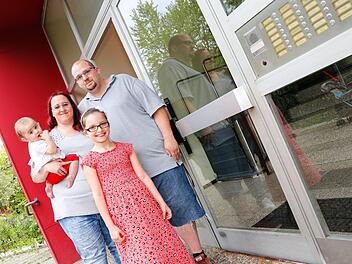Familie Hermansdorfer aus Bamberg-Ost. Seit zwei Jahren sucht sie nach einer Drei-Zimmer-Wohnung in Bamberg.  Matthias Hoch