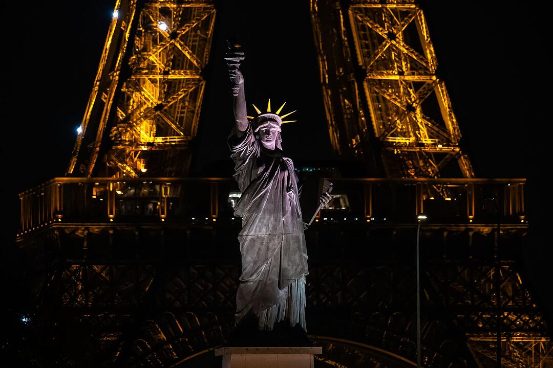 Die Freiheitsstatue in Paris