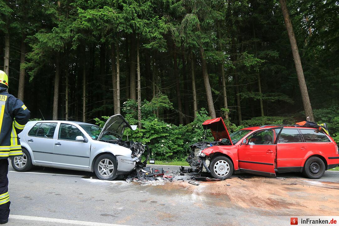 Unfall bei Roßdorf - drei Verletzte