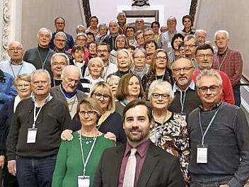 Die Besuchergruppe im Landtag Foto: PR
