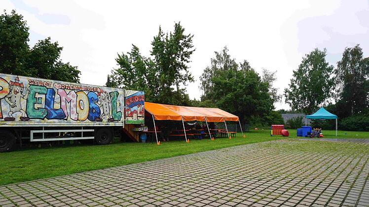 In Hammerbach verhinderte der Regen, dass im Freien Aktionen stattfinden konnten