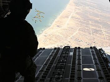 Bundeswehr setzt erneut Hilfsgüter über Gaza ab