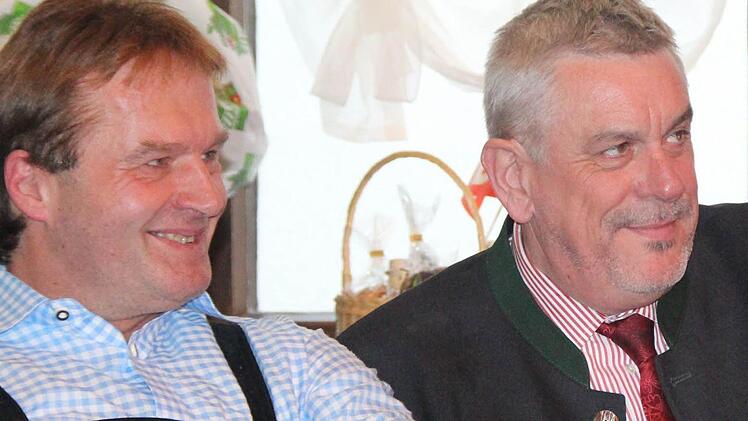 Martin Ruggaber, der Vorsitzende des SPD-Ortsvereins Coburg-Mitte, und Coburgs Zweiter Bürgermeister Norbert Tessmer.