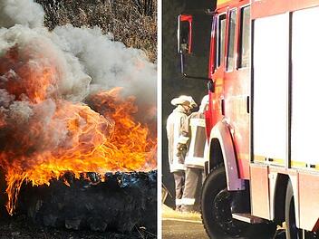 Feuer an B303 bei Hofheim gelegt: Kripo ermittelt - Landwirte im Verdacht