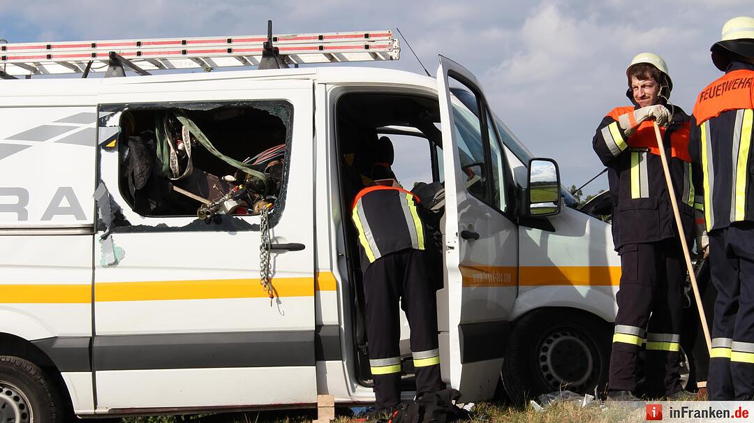 Unfall bei Wassertrüdingen im Landkreis Ansbach