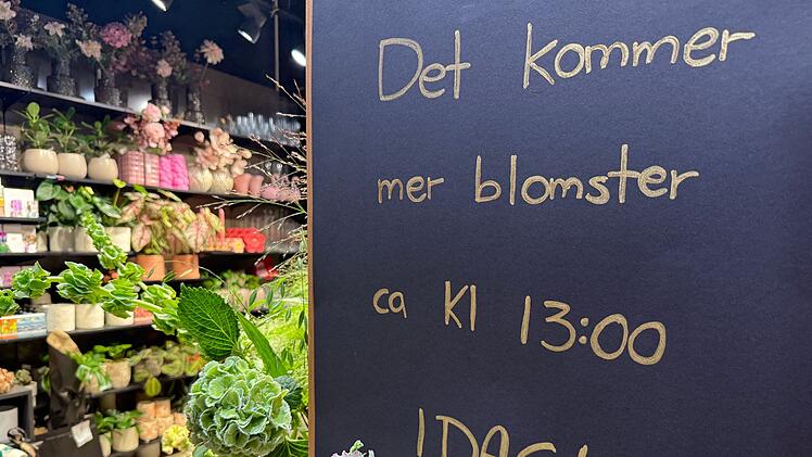 Trauer um K&ouml;nig Harald - Blumenverkauf