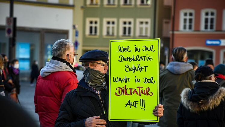Corona-Demo in Bamberg