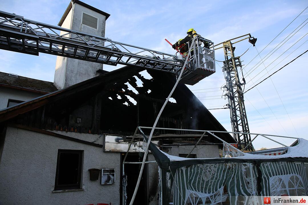 Brand in Feuerwehrhaus in Weidmes