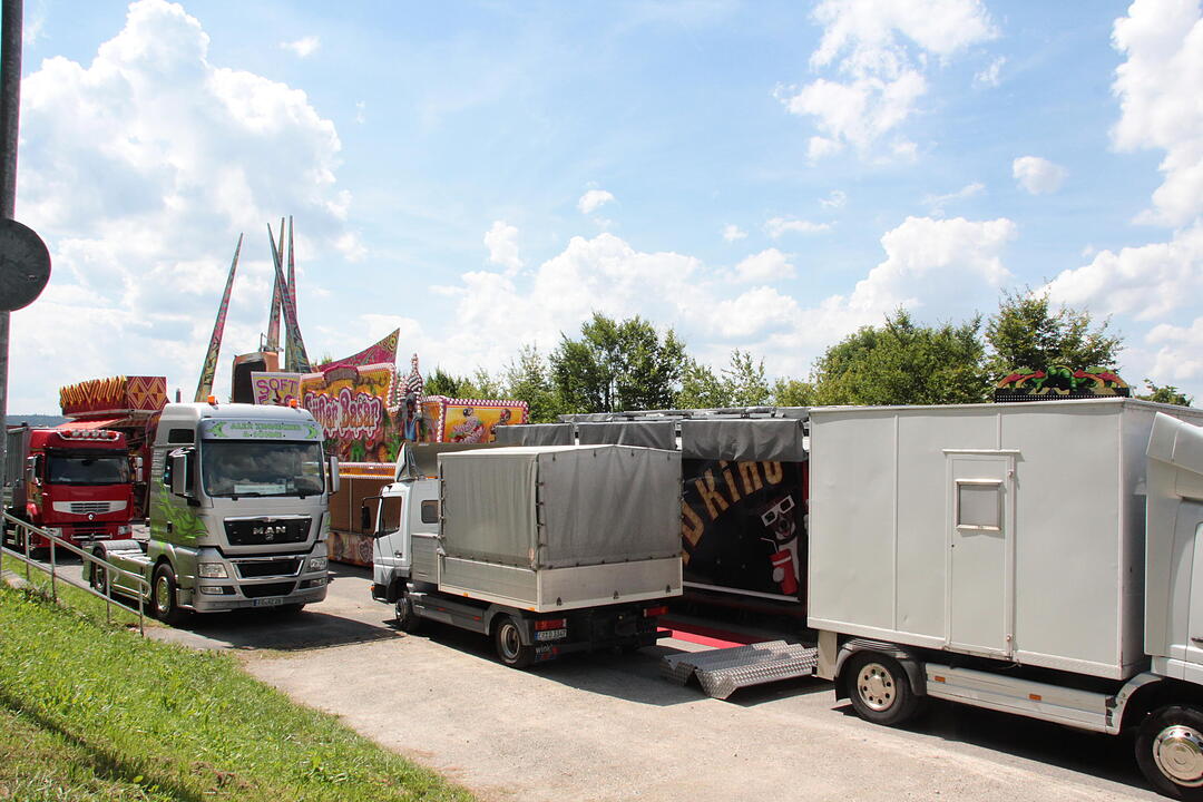 Aufbau Annafest 2017