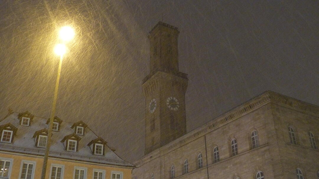 Winter zurück in Franken: Fürth wieder unter Schnee