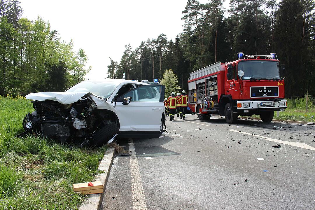 Fünf Verletzte bei Unfall im Landkreis Bayreuth