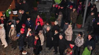 Einige hundert Bürger waren zum Neujahrsempfang der Stadt Haßfurt gekommen. Foto: Ulrike Langer