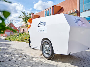 Bamberg: "Flottes Gewerbe" startet - acht lokale Betriebe testen E-Lastenr&auml;der