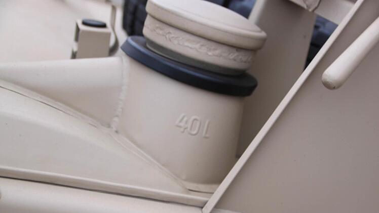 40 Liter passen in den Tank