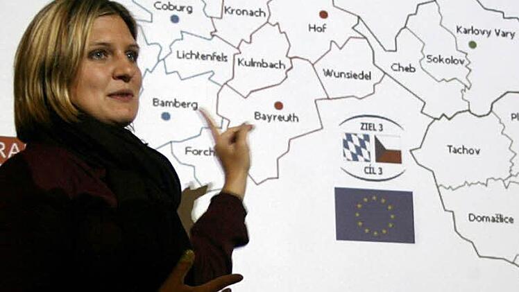 Referentin Kathrin Lichtenberg zeigte auf, dass das Austauschprojekt des Bezirksjugendrings auch für die Jugendorganisationen im Landkreis Kronach interessant ist. Fotos: Marco Meißner