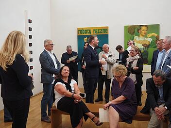 Bamberger Städträte und Künstler verschaffen sich    in München einen Eindruck von der Sammlung Goetz. Fotos: Ulrike Siebenhaar/Stadt Bamberg
