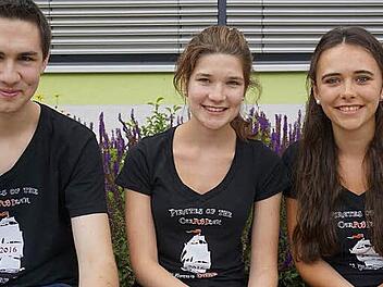 David Kleineisel, Lena Rauh und Sandra Baumann meisterten das Abitur mit herausragenden Leistungen. Sie sind die Besten ihres Jahrgangs.  Foto: Tina Meier
