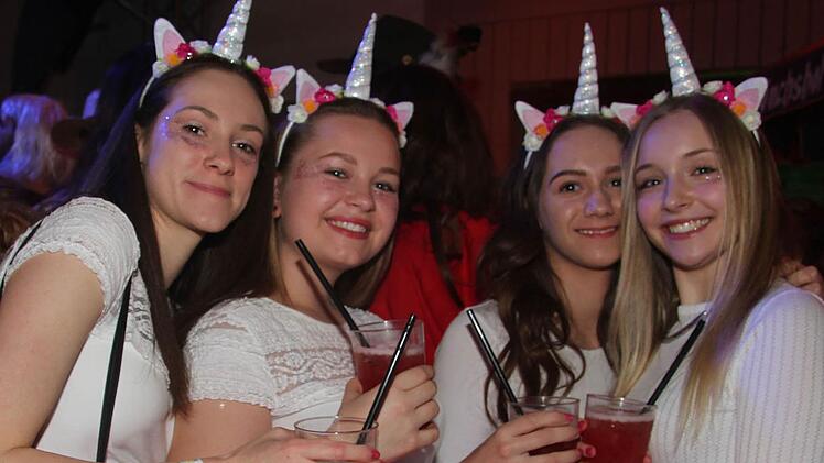 Einhörner waren das Trendthema beim Blütenfasching. Sie tanzten mit integrierter Beleuchtung.