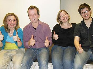 Die Jugendarbeit im Dekanat stand im Mittelpunkt bei der Frühjahrsvollversammlung des Dekanatsrates Haßberge. Die Hauptakteure waren Hanna Lutz, Matthias Vetter, Nina Becker und Benjamin Gerschütz (von links) von der Regionalstelle Haßberge der kirchlichen Jugendarbeit. Foto: Sabine Weinbeer