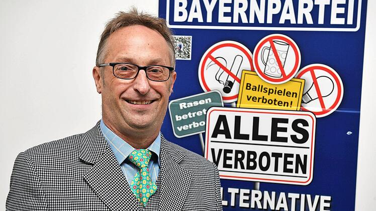 Thomas Dotzler engagiert sich für die Bayernpartei. Foto: Ronald Rinklef