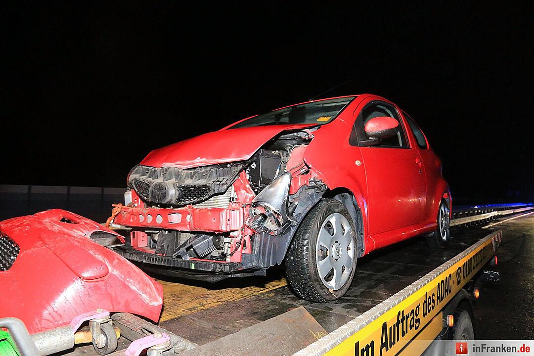 Glatteis auf der A73