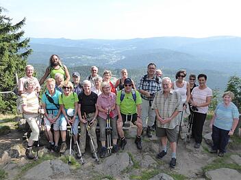 Die Teilnehmer der Erlebnistour im Bayerischen Wald, organisiert vom Alpenverein Bad Kissingen.  Foto: Maria Rost