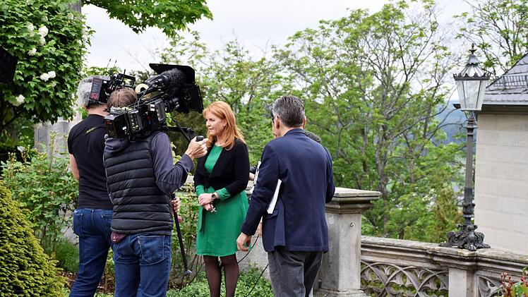 Sarah, Duchess of York, auf Schloss Callenberg bei CoburgCoburg Marketing