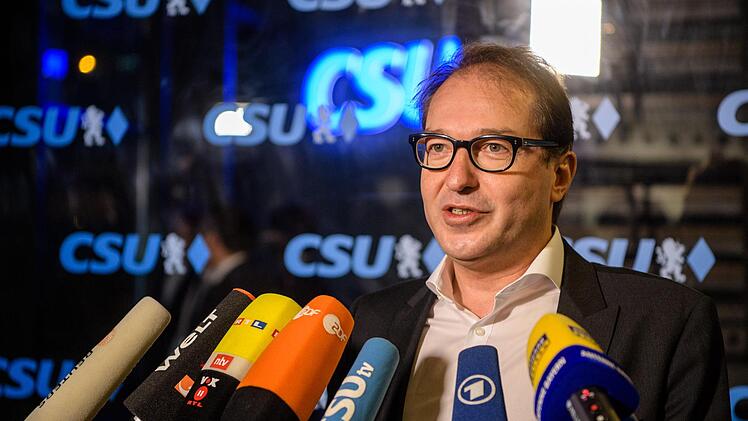 Alexander Dobrindt (CSU) &auml;u&szlig;erte sich zuletzt &uuml;ber die sogenannte "Anti-Abschiebe-Industrie". SPD und Gr&uuml;ne reagierten nun darauf. Foto; Matthias Balk/dpa