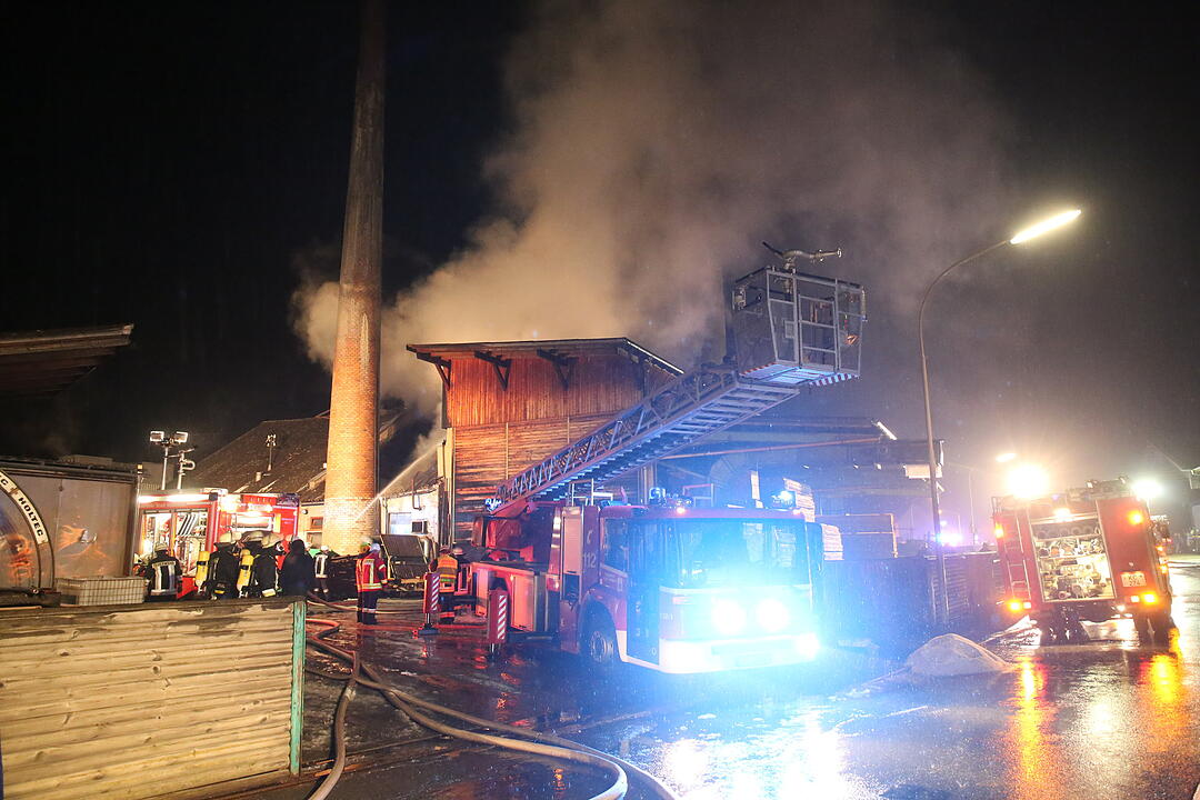 Brand in Sägewerk in Wallenfels