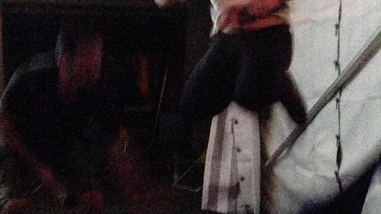 Seilspringen im Festzelt geht auch nach einem anstrengenden Sporttag noch recht gut. Foto: Daniel Ruppert