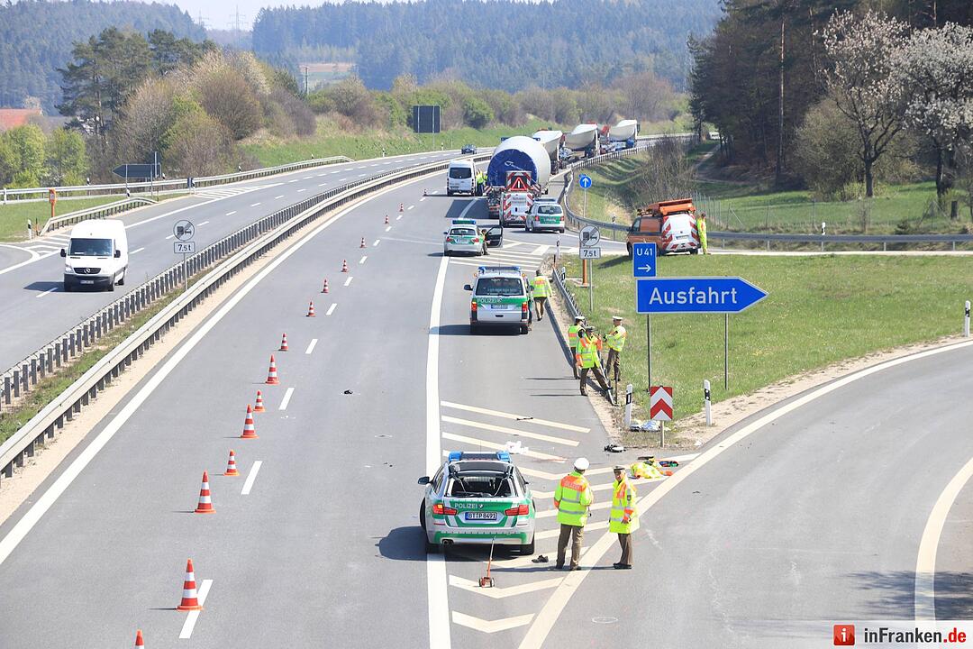 Polizist wird auf A70 von Auto erfasst und lebensgefährlich verletzt