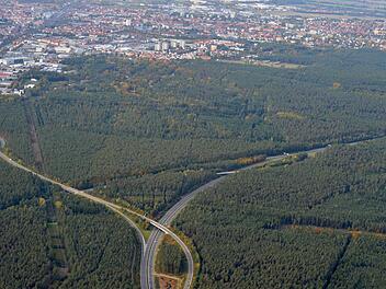 Für Innenstadtbewohner könnte die Güterzugumfahrung eine Entlastung bedeuten - für Naturschützer ist sie ein Gräuel. Sie fürchten großflächigen Kahlschlag entlang der Autobahn im Hauptsmoorwald.  Foto: R. Rinklef