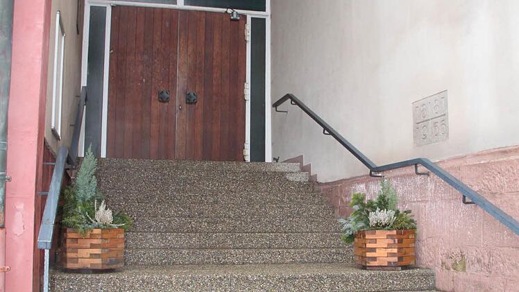 Eingangsbereich zum Anbau der Kirche. Foto: Ulrike Müller