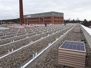 Der Bau der Photovoltaikanlagen hat vor einigen Tagen begonnen.    Foto: Marc Stötzer