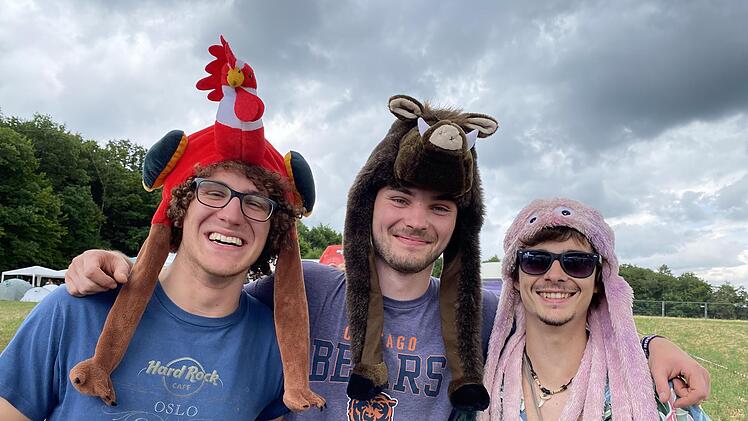Niklas, Christian und Jan auf dem "Ab geht die Lutzi"-Festival..