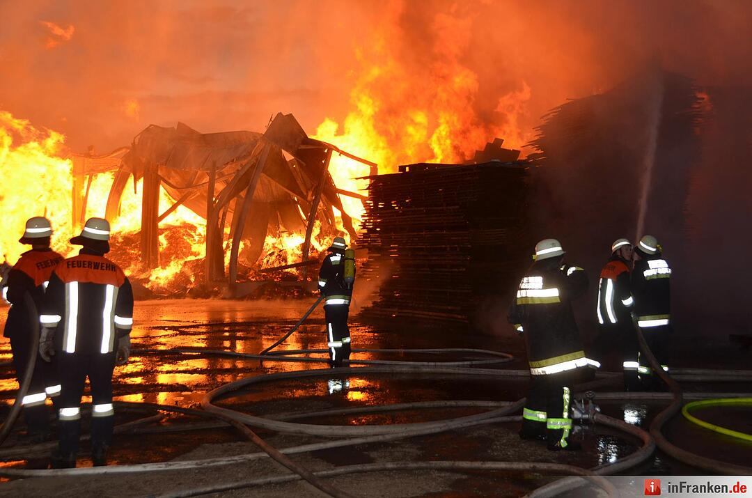 Brand im Sägewerk Untererthal