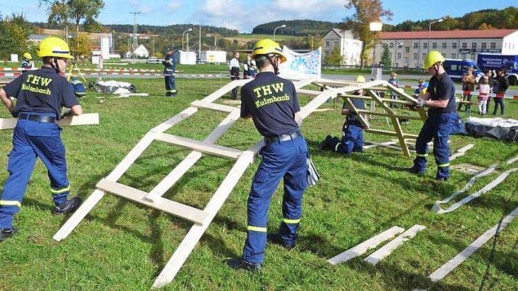Beim Bezirksjugendwettkampf des Technischen Hilfswerks war Geschicklichkeit gefragt. Foto: Haju Badura