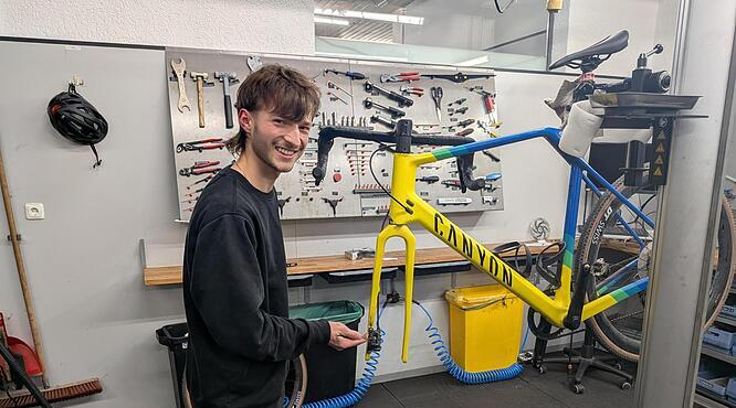Dieser Bamberger ist der beste Radmechatroniker in Bayern