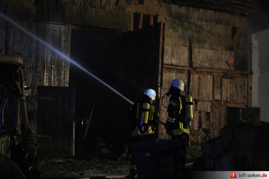 Scheunenbrand in Oberleichtersbach