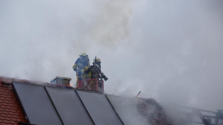Scheunenbrand in Langendorf. Foto: Arkadius Guzy