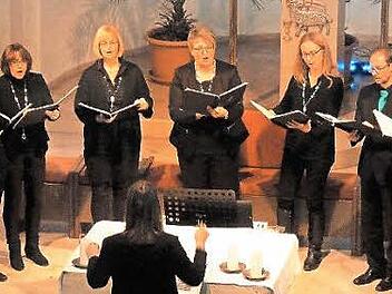 Das Ensemble Voicegarden sang in Weisendorf. Foto: Paul Zink