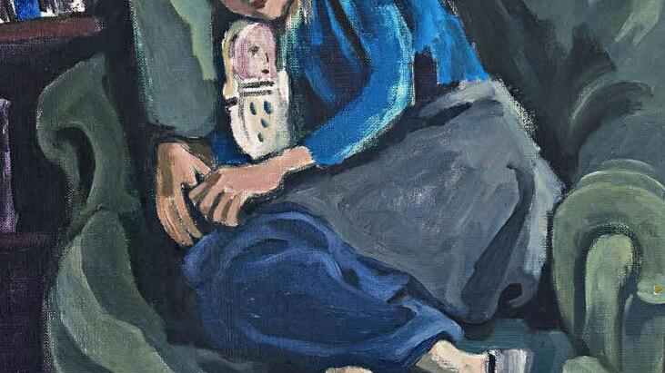 Dore Meyer-Vax' Bild "Mädchen im Sessel" von 1949. Foto: Echtzeit Medien