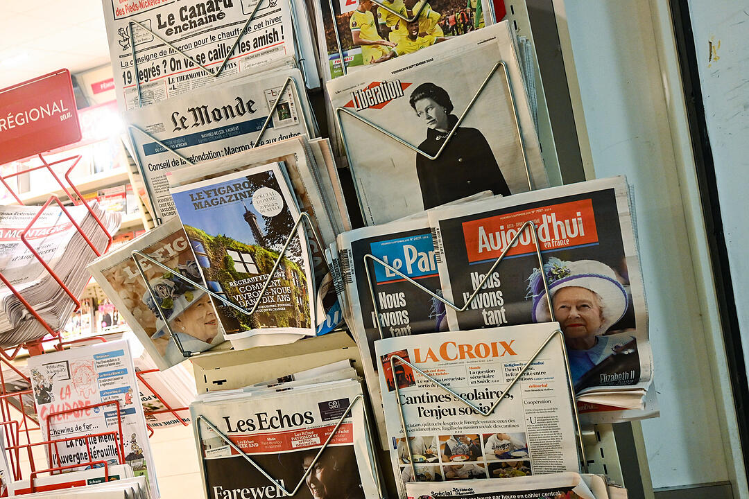 Nach dem Tod von Königin Elizabeth II. - Frankreich