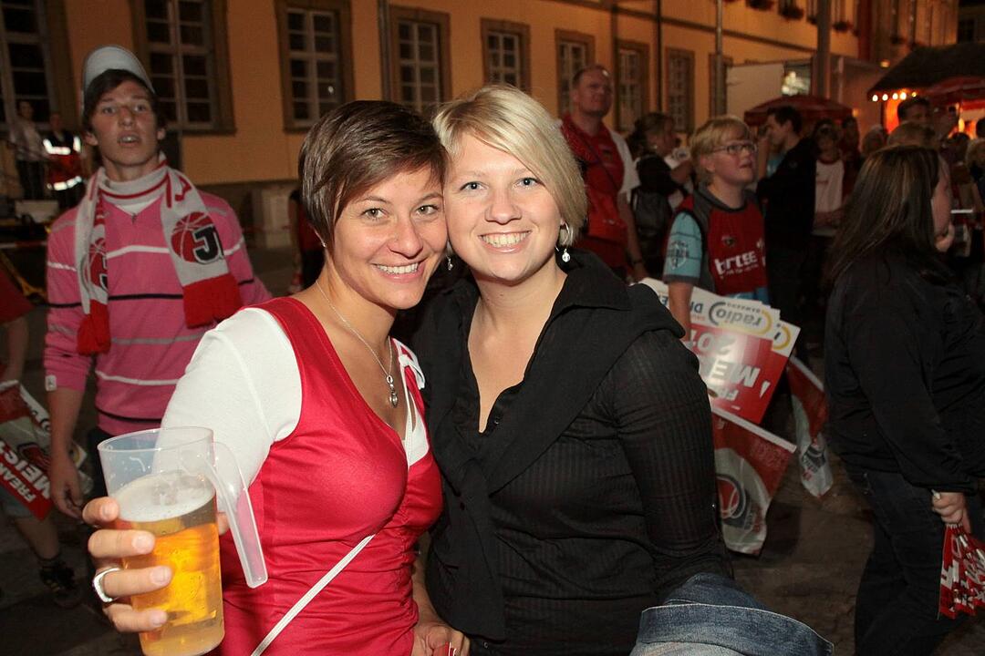 Meisterfeier Brose Baskets Bamberg Maxplatz